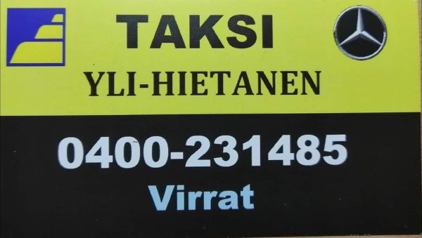Taksi Yli-Hietanen logo ja yhteystiedot
